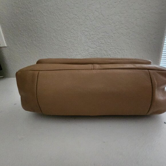 Euc Coach Campbell  All Tan Leather Satchel Handbag Purse - Picture 8 of 16